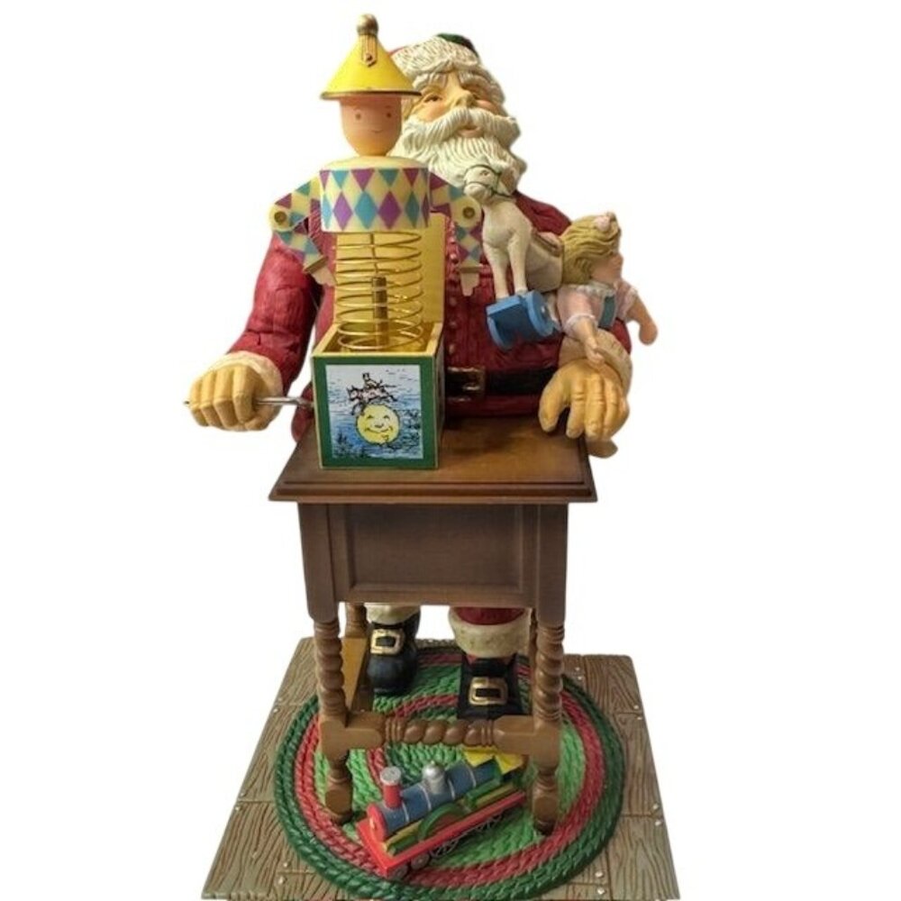 Enesco Musical Santa Figurine 1985 "My Favorite Things" Christmas Decor